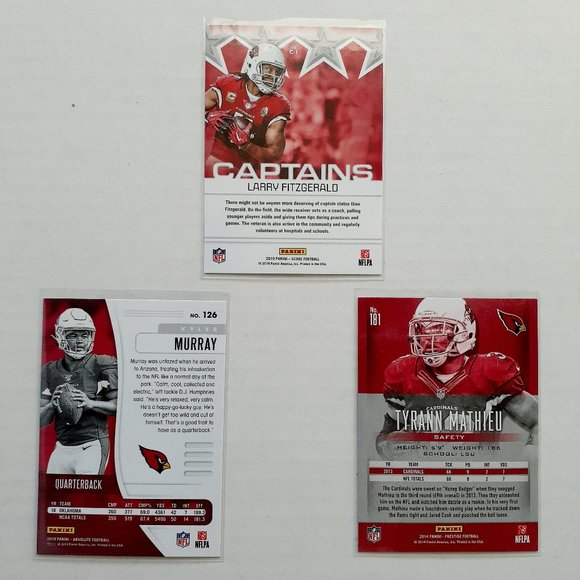 Arizona Cardinals 9 Player Card Lot - FTBL [1_5] - Picture 6 of 8